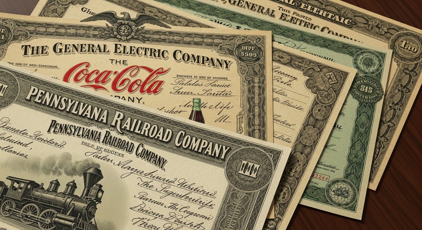 The Rise and Fall of Companies Preserved in Stock Certificates